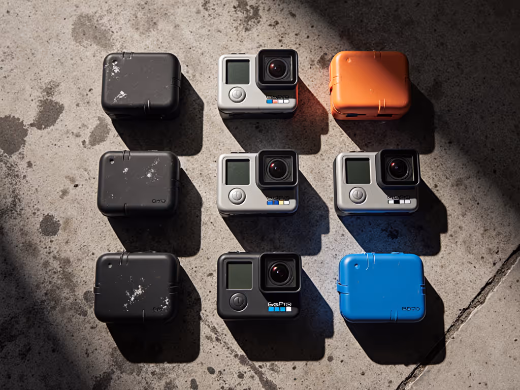 gopro_cases_arranged_for_testing_in_urban_environment