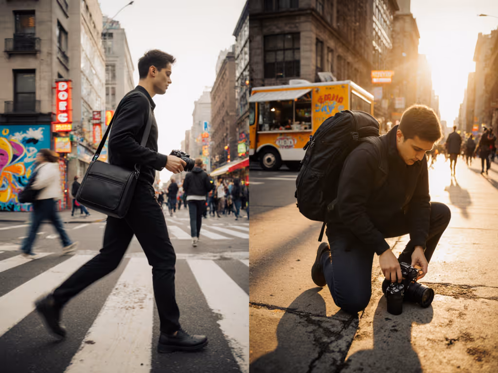 Camera Sling vs Backpack: Street Photography Speed Test